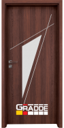 Вътрешна врата Граде, модел Kristall Glas 4-2, цвят Шведски дъб
