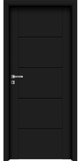 Интериорна врата Invado Aristo модел 1 4 Интериорна врата Invado Aristo модел 1, цвят Pure Black