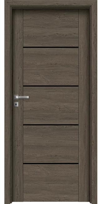 Интериорна врата Invado Aristo модел 5 Black Lacobel 6 Интериорна врата Invado Aristo Black Lacobel модел 5, цвят Ashy Oak
