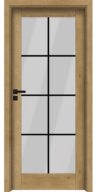 Интериорна врата Invado Vista модел 2 4 Интериорна врата Invado Vista модел 2, цвят European Oak