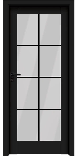 Интериорна врата Invado Vista модел 2 3 Интериорна врата Invado Vista модел 2, цвят Pure Black